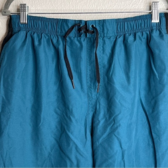Nike Mens Swim Trunks Size XL Blue Orange Swoosh Logo Drawstring Beach Swimming - Picture 4 of 12